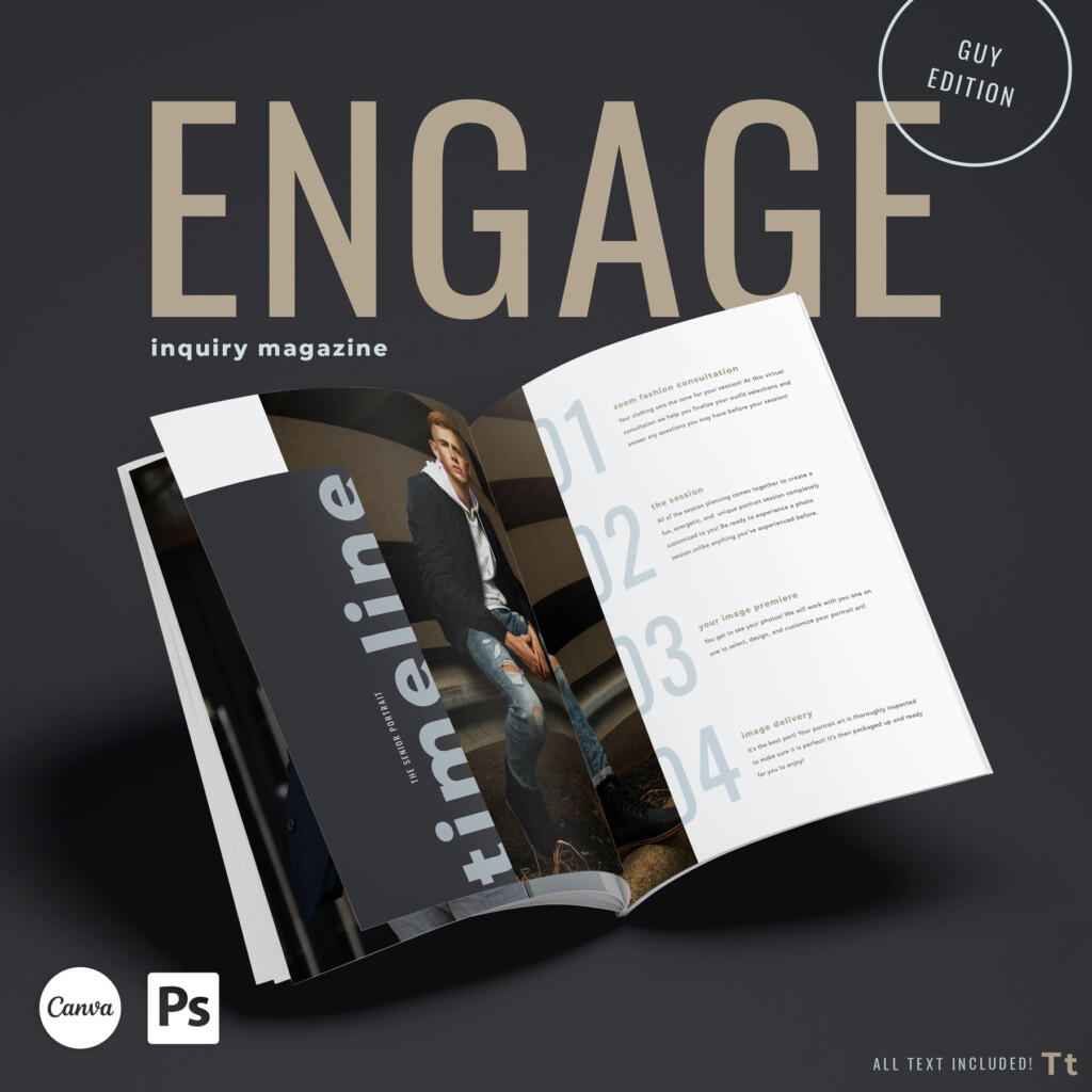 Guy's Edition | Senior Photography Magazine Template