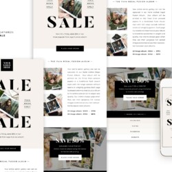 Product Features: Newsletter Templates - Collection #7