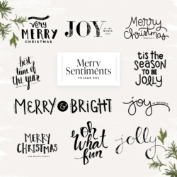 Merry Sentiments v1 | Holiday Overlays