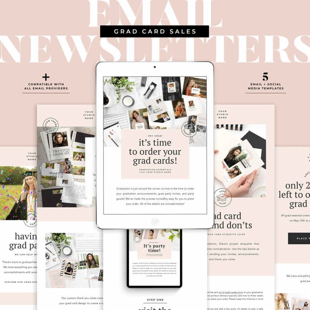 Grad Card Sales System | Email Newsletter Templates
